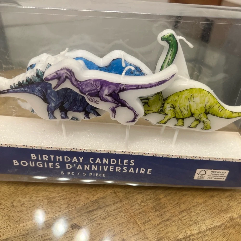 Dinosaur candles